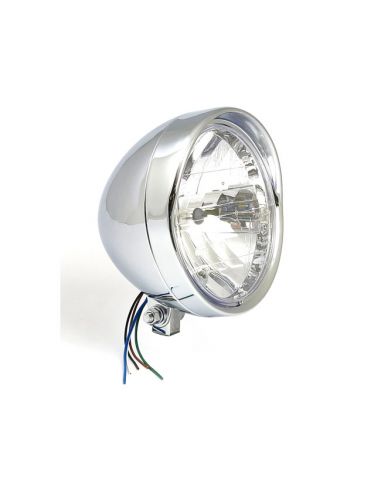 Headlight 6 1/2" chrome cruiser