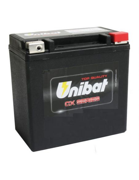 Battery UNIBAT CX16LB For Softail from 1991 to 2019 ref OEM 65989-90B and 65989-97A