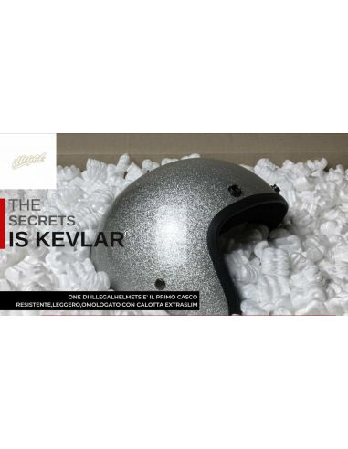 Glitter silver calimero jet helmet