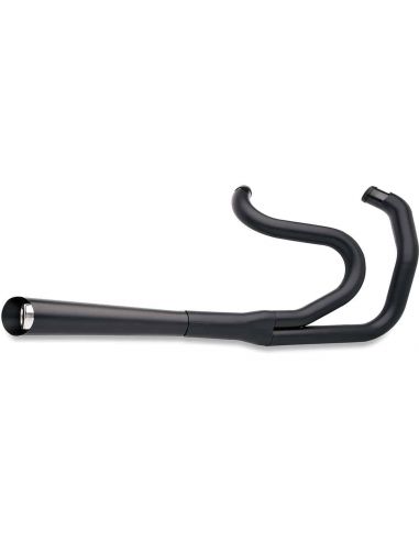 Black supermegs 2-in-1 Kerker exhaust for Dyna from 2006 to 2017