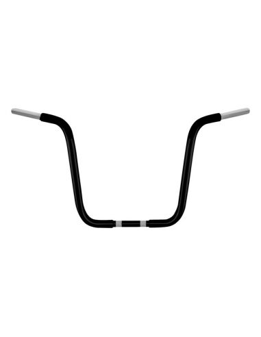 Handlebar Ape Hanger 1-1/4" high 14" black for Electronic Accelerator, pre-drilled