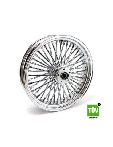 Ruota posteriore cromata Big Spoke 48 raggi 18”x 4,25” doppia flangia omologata TUV