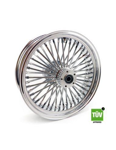 Ruota posteriore cromata Big Spoke 48 raggi 18”x 5,5” per Touring 08-21 omologata TUV