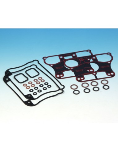 Gasket kit rocker boxes with metal base