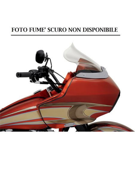 Parabrezza Memphis Flare fumè scuro alto 30 cm per Touring Road Glide dal 1993 al 2013