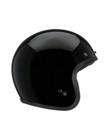 Casco Slim Omologato nero lucido