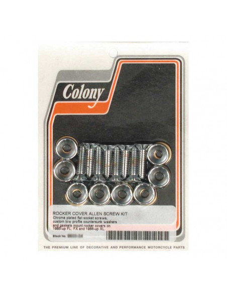 Kit screws chrome rocker...