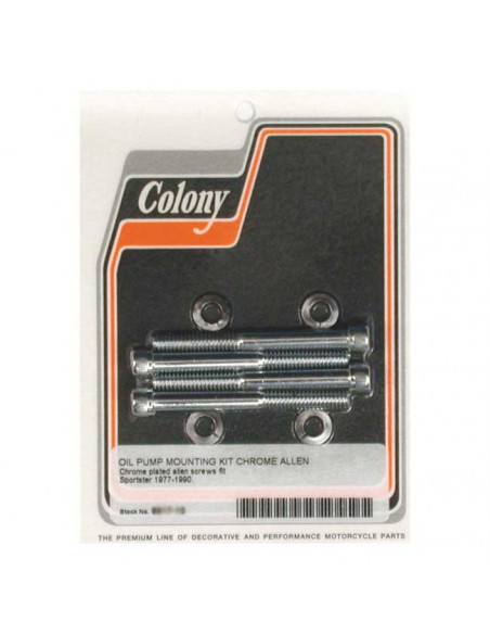 Kit chromed oil pump screws...