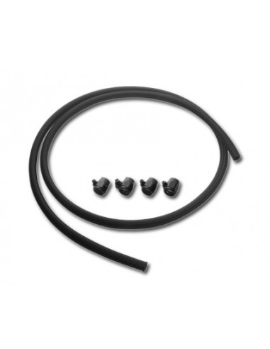 Oil tube G 3/8" black braided