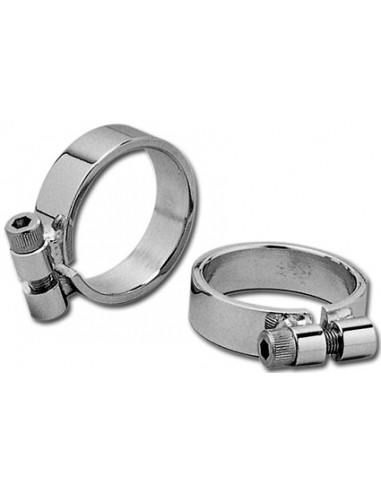 Chrome exhaust clamps