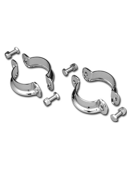 Chrome exhaust clamps