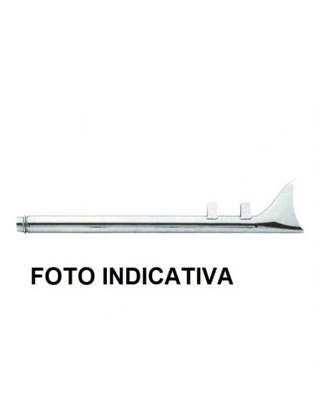 Marmitta Fishtail da 1-3/4" lunga 78 cm Paughco cromata SINISTRA per FLSTS e FLSTSC al 1997 al 2006