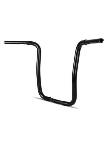 Handlebar Ape hanger Gangster Chicano's 1 1/4 high 18"black pre-drilled electronic throttle