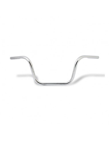 Handlebar Ape Hanger 1" high 10.5" Chrome Mini with dimples