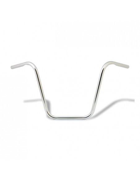 Handlebar Ape Hanger 1" high 16" Chrome with dimples,- for Springer