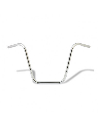 Handlebar Ape Hanger 1" high 16" Chrome with dimples,- for Springer