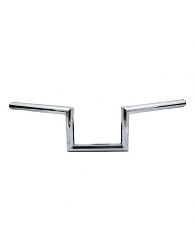 Handlebar Zed 1" high 5" Wide 60cm Chrome, without dimples,