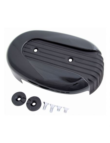 Coperchio filtro aria nero ovale grooved per Sportster dal 2004 al 2021