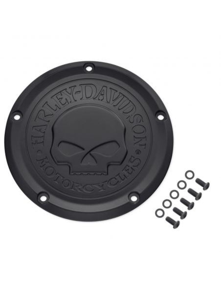 Coperchio frizione derby cover Harley Davidson Skull per Dyna dal 1999 al 2017 rif OEM 25700742