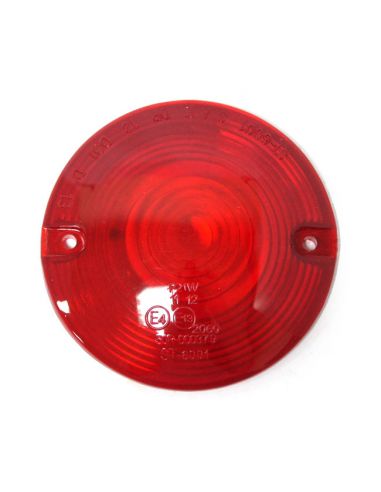 Red flat lens arrow lens for Softail and Touring from 1986 to 2020