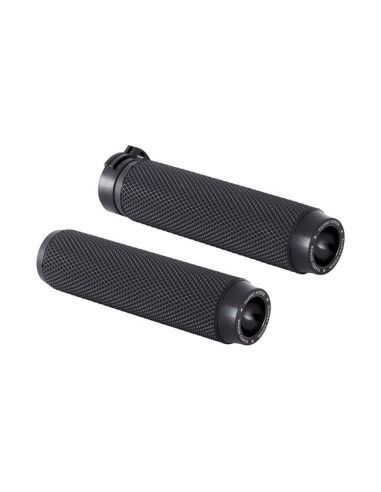 Knurled knobs with black rubber