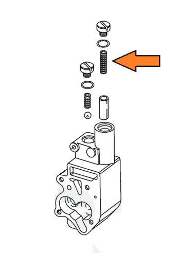 Oil pump spring (relief valve) ref OEM 26207-73A and 26207-83