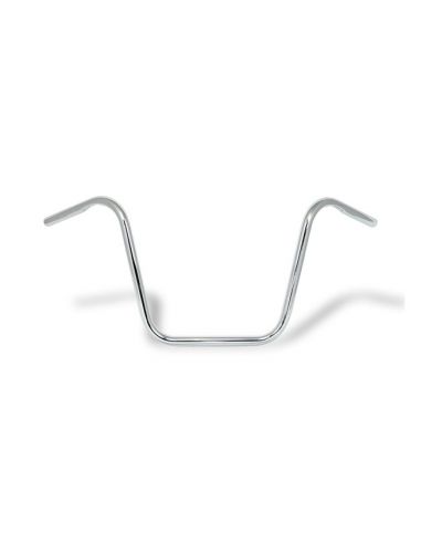 Handlebar Ape Hanger 1" high 14" Chrome with dimples,- for Springer