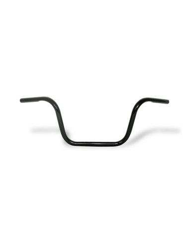 Handlebar Ape Hanger 1" high 10" black with dimples,- for Springer