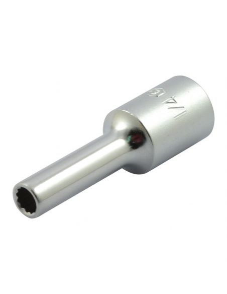 1/4" 12-pin compass brake caliper wrench with 1/4" square connection