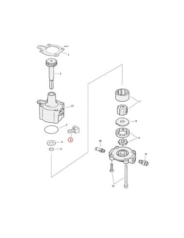 Raccordo 1/8-27" a 90 gradi per tubo da 3/8"