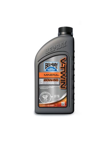 Olio motore minerale 20W50 confezione da 1 litro per tutti i modelli Harley Davidson