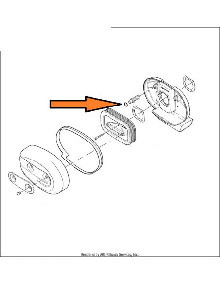 Guarnizione oring per viti sfiati testate nel filtro aria per Sportster dal 2004 al 2020 rif OEM 11202