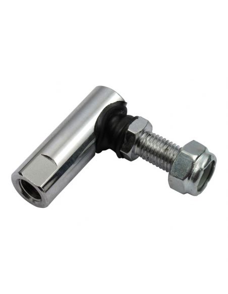 Chrome-plated articulated head for gear rod with 5/16-24 thread with bolt suitable for many models Harley Davidson