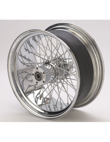 Rear wheel 18 x 8.5 - 60 spokes chrome