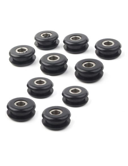 Rubber inserts with internal spacer for Softail fuel tank from 1984 to 1999 ref OEM 5775 + 11447