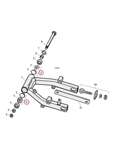 swingarm bearing FL and FX