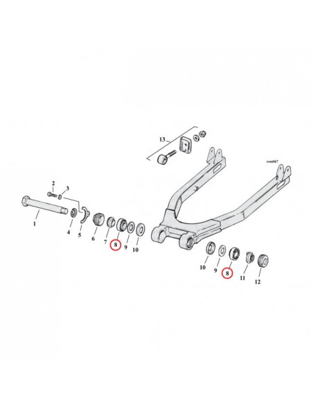 Swingarm bearing Sportster