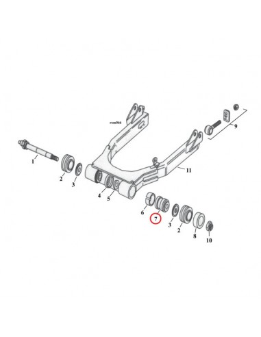 Cuscinetti forcellone FXR