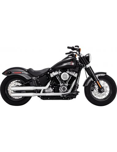 Mufflers Vance & Hines Eliminator 300 3" Slip-On Catalyzed for Softail from 2018 to 2023 chromed