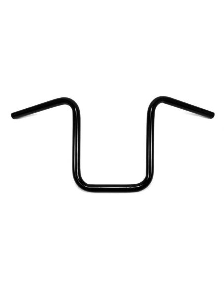 Hanger Narrow ape handlebar 1" high 12" black with dimples