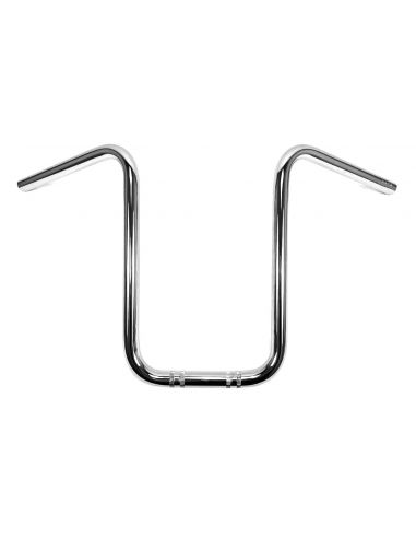 Hanger Narrow ape handlebar 1" high 15" Chrome with dimples