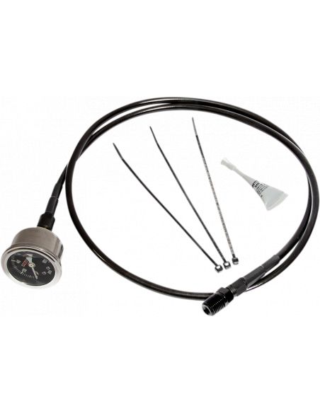 Black bottom oil pressure gauge kit for Softail from 2018 to 2023