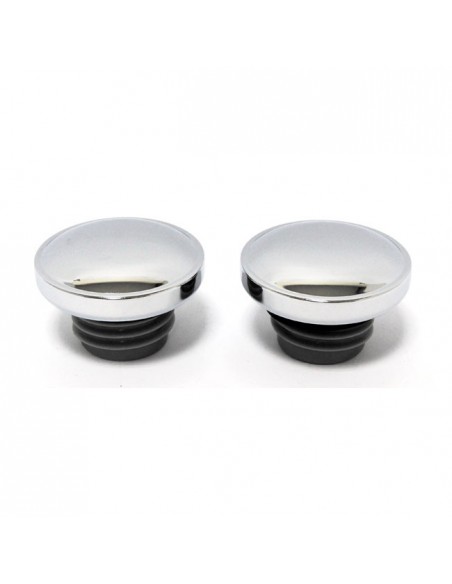 Chrome petrol caps