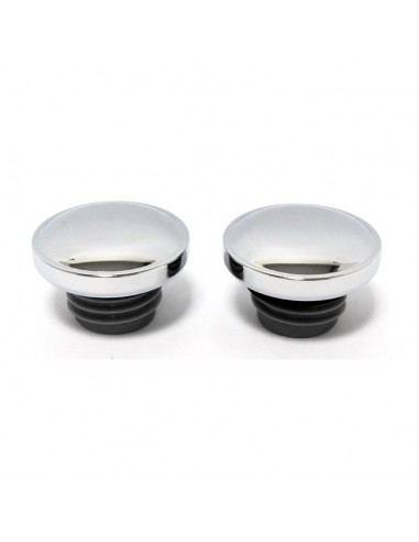 Chrome petrol caps