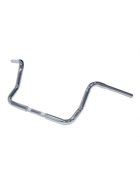 Manubrio Ape Hanger 1-1/4" alto 11" FLHT Cromato Dresser senza fossette,per Acceleratore Elettronico, preforato