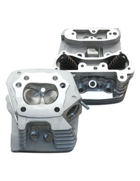 Coppia tetstate S&S lucidate per FXR, Dyna, Softail e Touring dal 1984 al 1999 rif OEM 16691-92B e 16690-92B