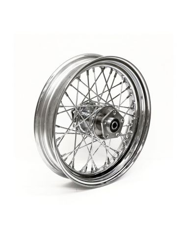 Rear wheel 16 x 3 with 40 spokes chrome For Sportster, Dyna and Softail from 1986 to 1999 ref OEM 40975-86