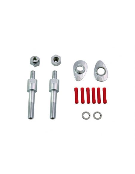 Kit ricollocazione frecce cromato per Dyna dal 2006 al 2017 rif OEM 53968-06C