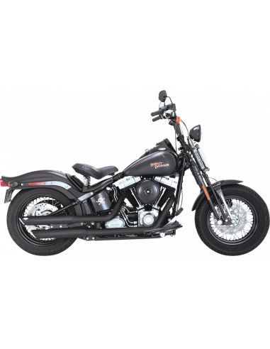 Mufflers Vance & Hines Twin Slash 3" Slip-On for Softail from 2007 to 2016 black