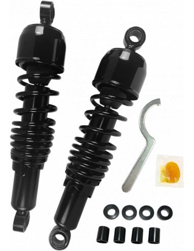 Black shock absorbers Drag Specialties standard springs for Sportster from 1979 to 2003